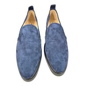 KARL LAGERFELD Paris  Navy Suede Clement Sneaker Womens 12/43 EU NWOT